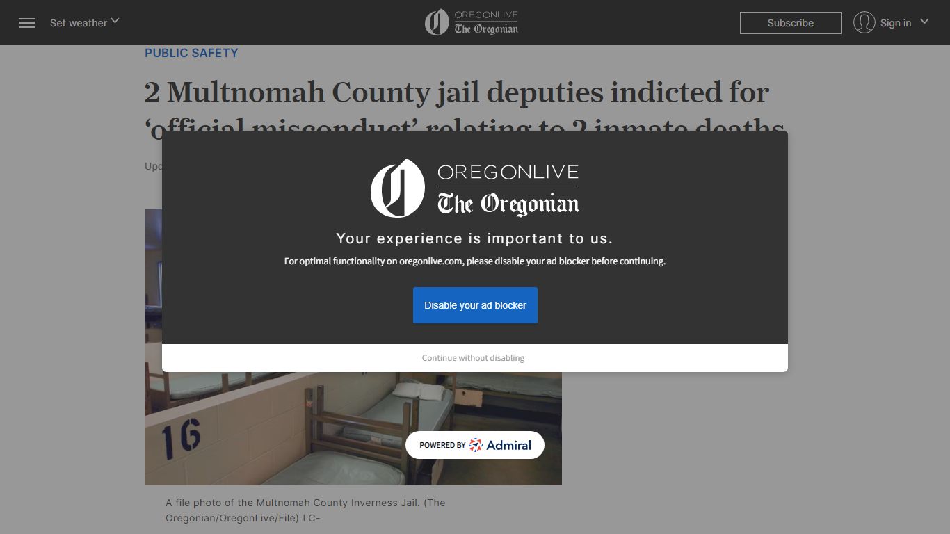 Two Multnomah County jail deputies indicted for ... - oregonlive